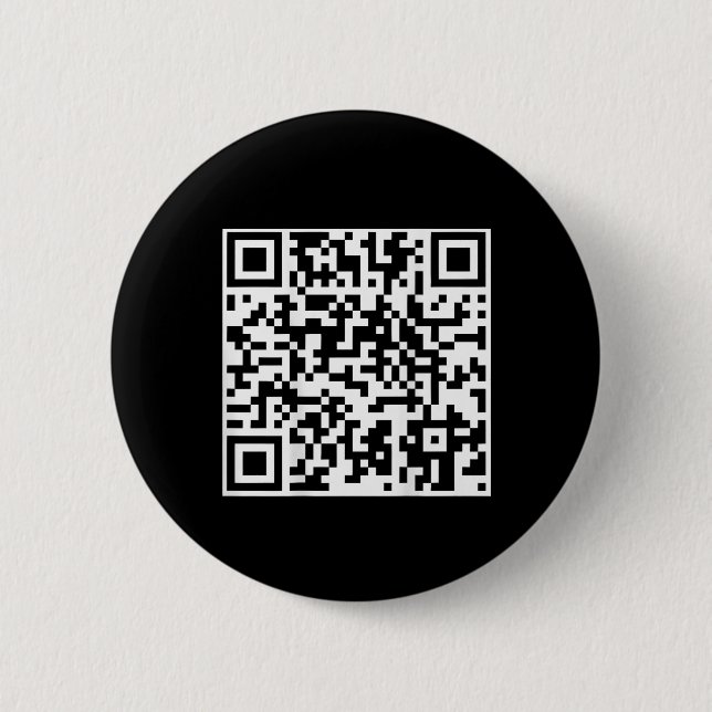 Funny Qr President Trump Dance Code (on Back)  6 Cm Round Badge (Front)