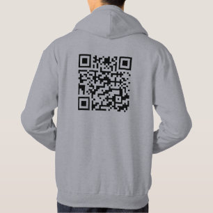 Funny QR President Trump Dance Code (On Back) Hoodie