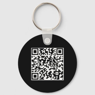 Funny Qr President Trump Dance Code (on Back)  Key Ring