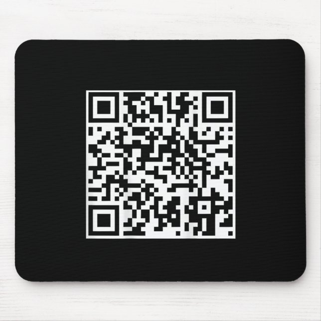 Funny Qr President Trump Dance Code (on Back)  Mouse Mat (Front)