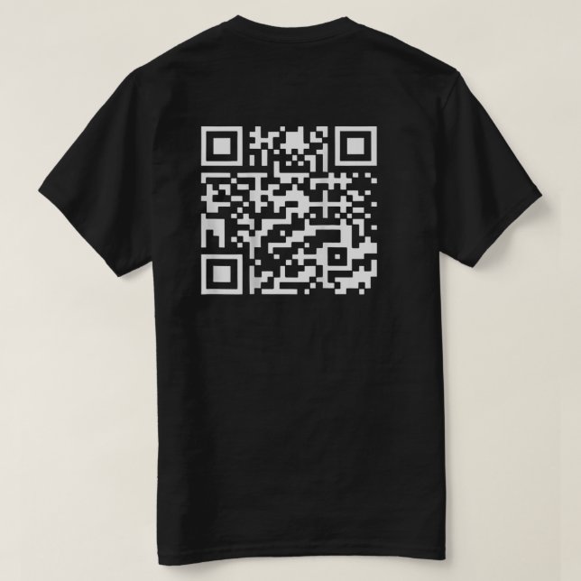 Funny QR President Trump Dance Code (On Back) T-Shirt (Design Back)