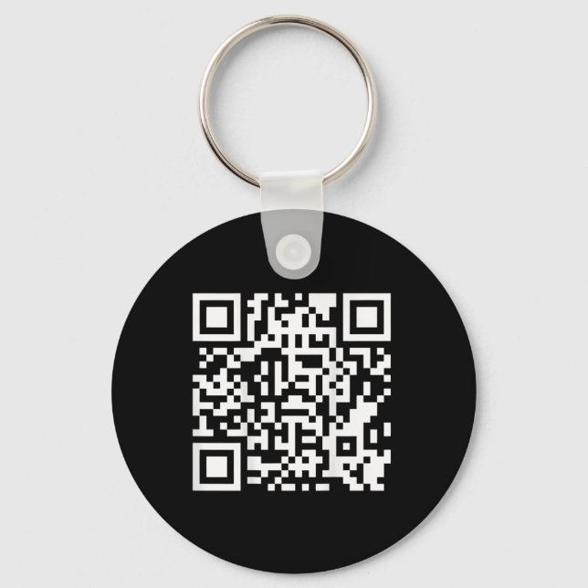Funny Qr President Trump Dance Code (on Byck) 5  Key Ring (Front)