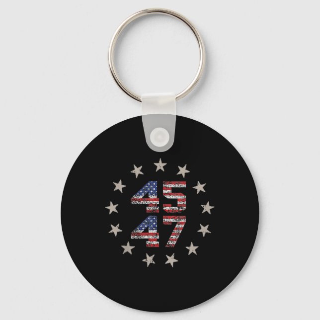Funny Qr President Trump Dance Code (on Byck) 6  Key Ring (Front)