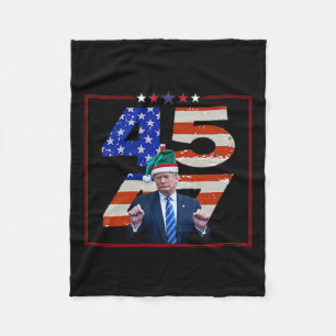 Funny Qr President Trump Dance Code (on Byck) 8  Fleece Blanket