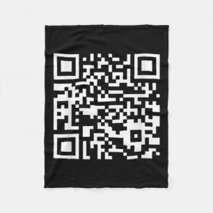Funny Qr President Trump Dance Code (on Byck)  Fleece Blanket
