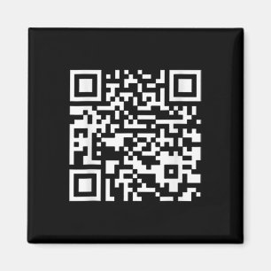 Funny Qr President Trump Dance Code (on Byck)  Magnet