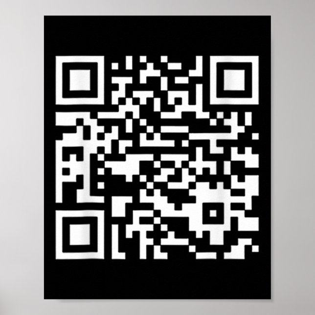 Funny Qr President Trump Dance Code (on Byck)  Poster (Front)