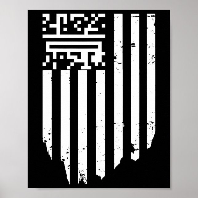 Funny Qr President Trump Dance Code  Poster (Front)