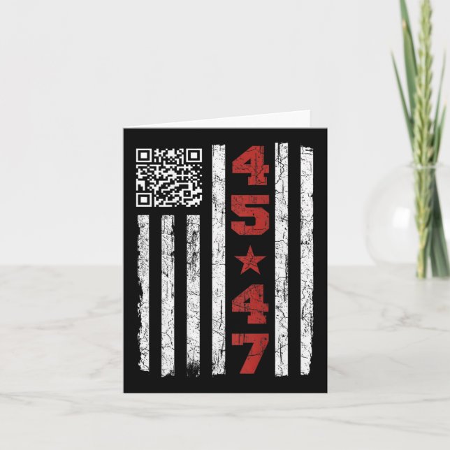 Funny Qr President Trump Dance Code Trump 4547 (on Card (Front)