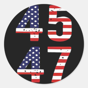 Funny Qr President Trump Dance Scan Me Code (on Ba Classic Round Sticker