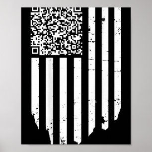 Funny Qr Scan Code President Trump 4547 Trump Danc Poster