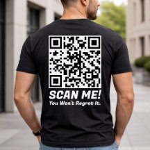 Funny QR Scan Me! Funny Regret Joke