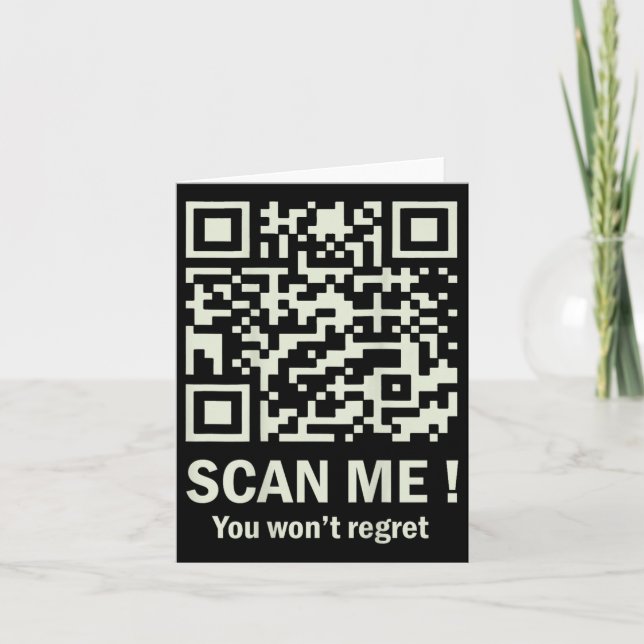 Funny Qr Scan Me Trump 45_47 Tee Trump Dancing Cod Card (Front)
