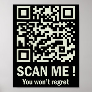 Funny Qr Scan Me Trump 45_47 Tee Trump Dancing Cod Poster