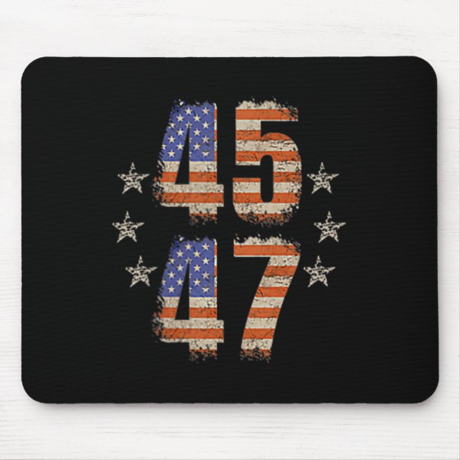 Funny Qr Trump 45 47 Trump Dancing Code Pocket Mouse Mat (Front)