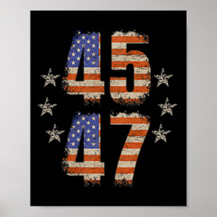 Funny Qr Trump 45 47 Trump Dancing Code Pocket Sca Poster