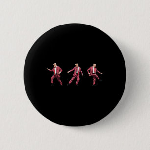 Funny Qr Trump Dance Code Both Sides  6 Cm Round Badge