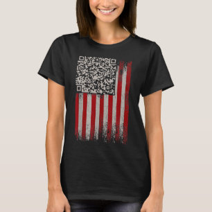 Funny Qr Trump Dancing Dance Code  T-Shirt