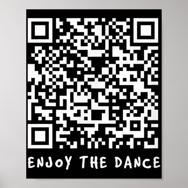 Funny Qr Trump Dancing Interactive Code _1  Poster (Front)