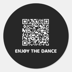 Funny Qr Trump Dancing Interactive Code Classic Round Sticker
