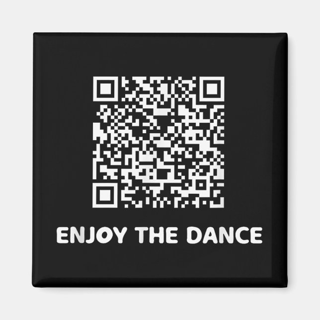 Funny Qr Trump Dancing Interactive Code  Magnet (Front)