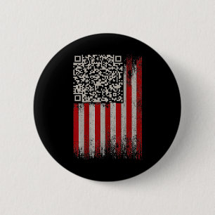 Funny Qr Trumps Dancing Dance Code  6 Cm Round Badge
