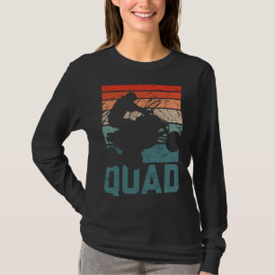 Funny Quad Retro Quad Riding Four Wheeler ATV for  T-Shirt