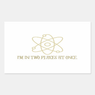 Funny Quantum Mechanics  Rectangular Sticker