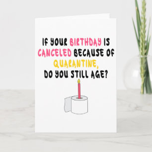 Funny Quarantine Birthday Card