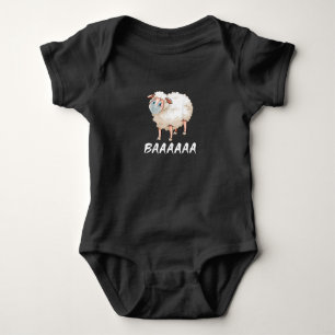 Funny Quarantine Mask Sheep Trendy Gifts Baby Bodysuit