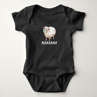 Funny Quarantine | Mask Sheep Trendy Gifts Baby Bodysuit