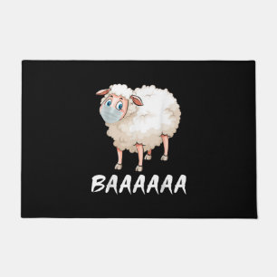 Funny Quarantine Mask Sheep Trendy Gifts Doormat