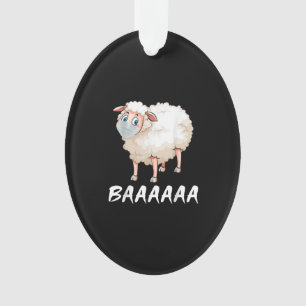 Funny Quarantine Mask Sheep Trendy Gifts Ornament