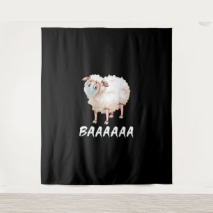Funny Quarantine Mask Sheep Trendy Gifts Tapestry