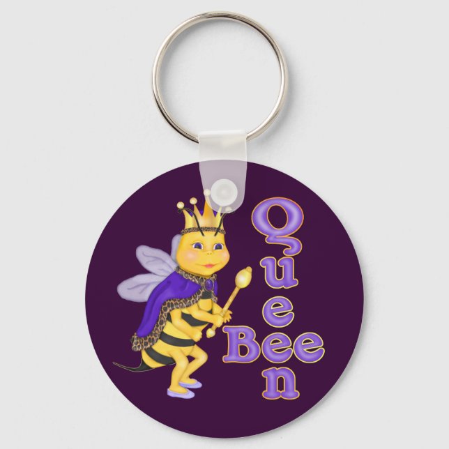 Funny Queen Bee Key Ring (Front)