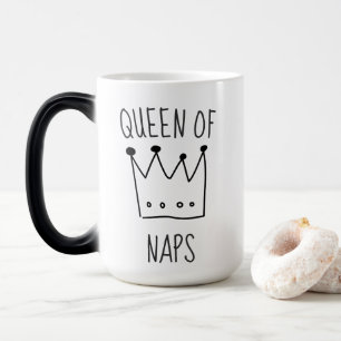 Funny Queen of Naps Crown  Magic Mug