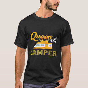 Funny Queen of the Camper Camping Stuff Gift for W T-Shirt