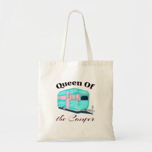 Funny Queen Of The Camper RV Tote Bag