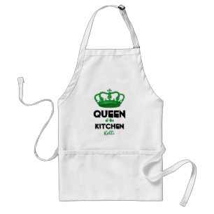 Funny Queen of the Kitchen Crown Custom Name 4D Standard Apron