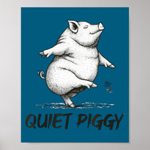 Funny Quiet Ggy, Ggy Quote, Ggy Expression, Glet A Poster