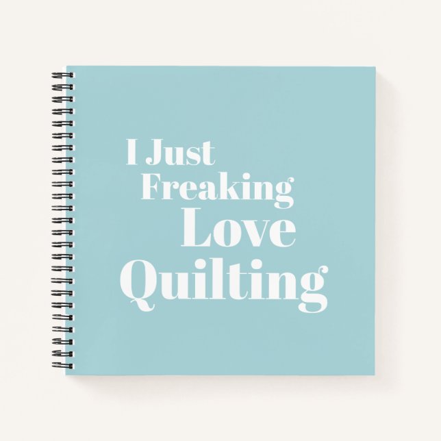 Funny Quilter Quilting Lover Quote Graph Paper Notebook (Front)