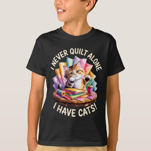 Funny Quilting Art For Men Women Quilt Lover Sewin T-Shirt (Front)