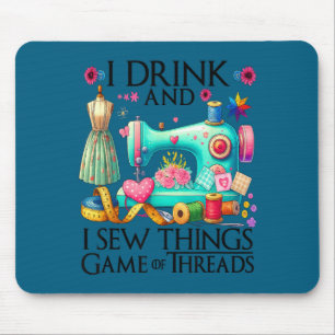 Funny quilting art for women quilting sewing lover mouse mat