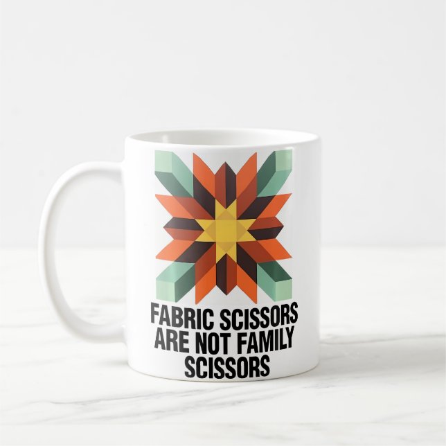 Funny Quilting Gift - For Fans Of Quilting Fabric  Coffee Mug (Left)