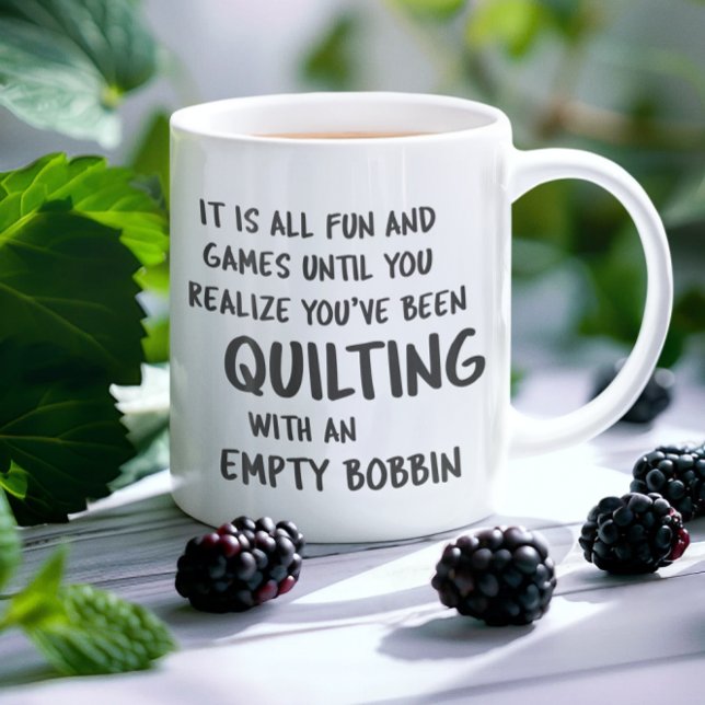Funny Quilting Problems Quote for Quilters Coffee  Coffee Mug (Creator Uploaded)