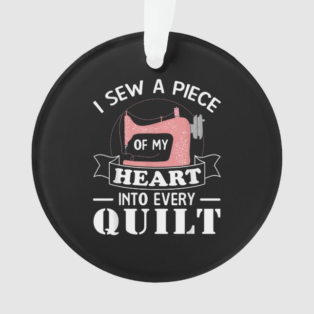Funny Quilting Quilters Gifts Ornament (Front)