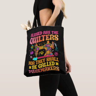 Funny Quilting Sewing Quilt gifts Quilter groovy  Tote Bag