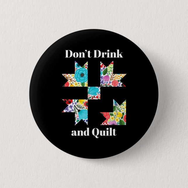Funny Quilting Sewing Quilt Quilter Gift  6 Cm Round Badge (Front)