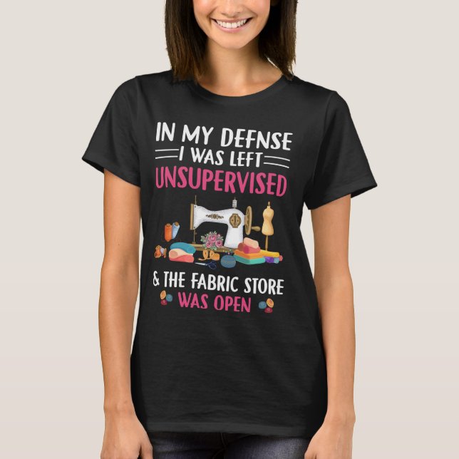 Funny Quilting Sewing Stuff Seamstress Sewer Quilt T-Shirt (Front)