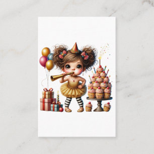Funny Quirky Gnome Birthday Business Card